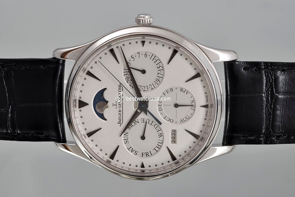 IMG_9081 Jaeger-LeCoultre Master Ultra Thin Perpetual Automatic White gold 176.3.21.S Replica 5