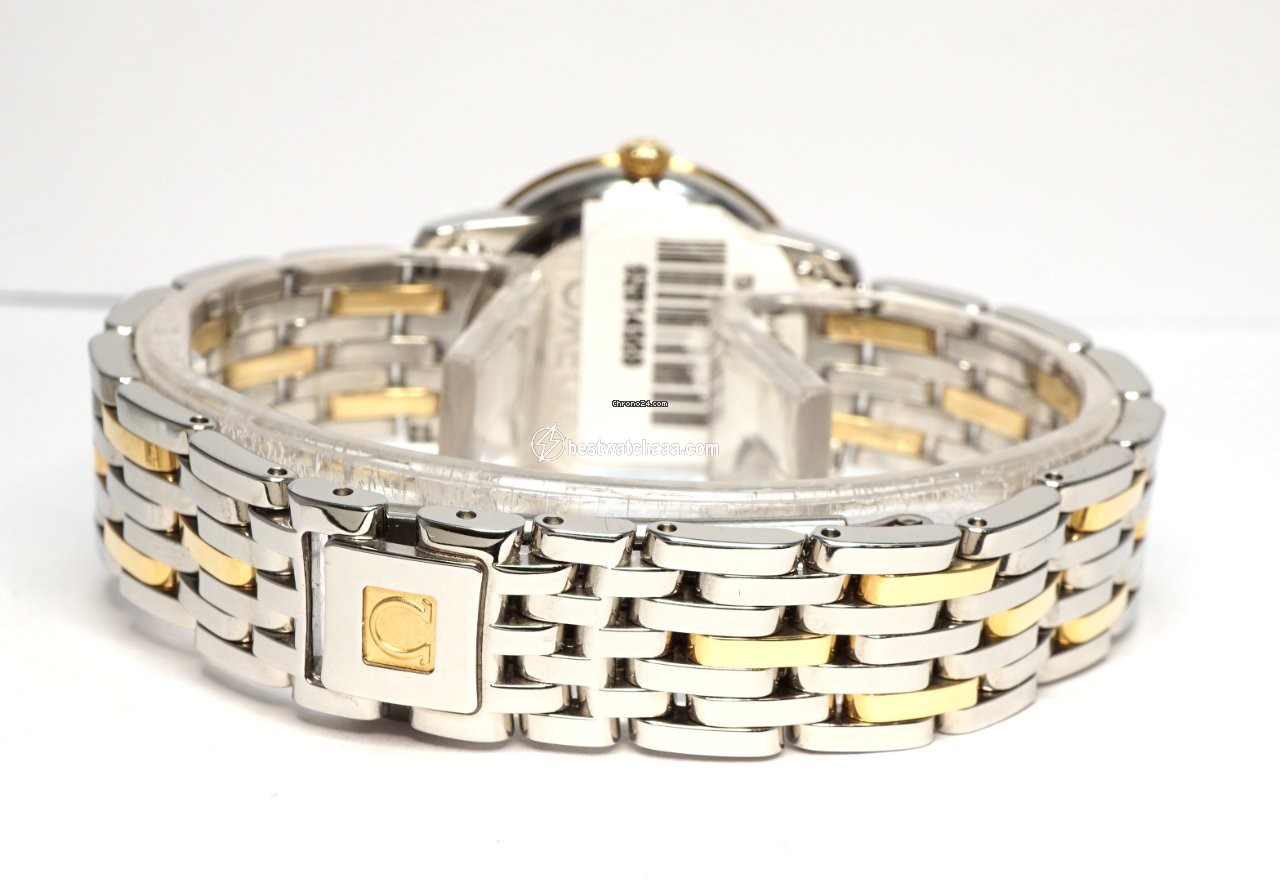 IMG_9081 Omega De Ville Prestige Womens watch Quartz Gold Steel 424.20.24.60.55.001 Replica 5