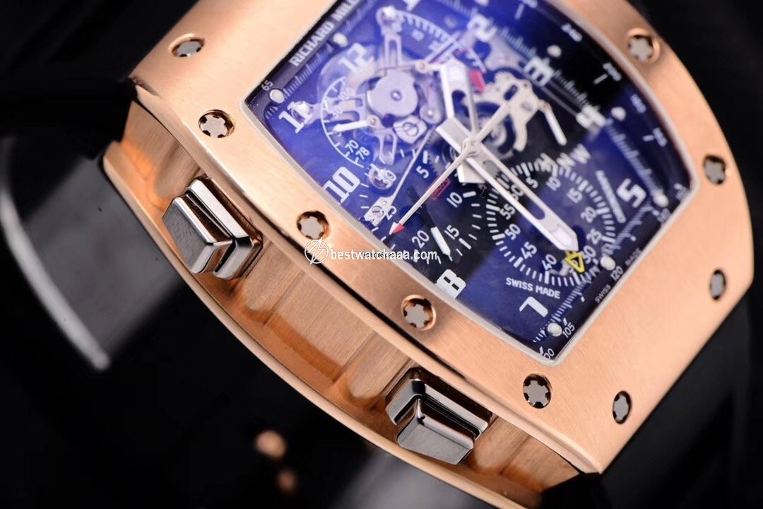 IMG_9081 Richard Mille Mens watch Unisex Manual winding Rose gold Richard Mille RM004 AG PG 18K rose gold Full set Replica 5