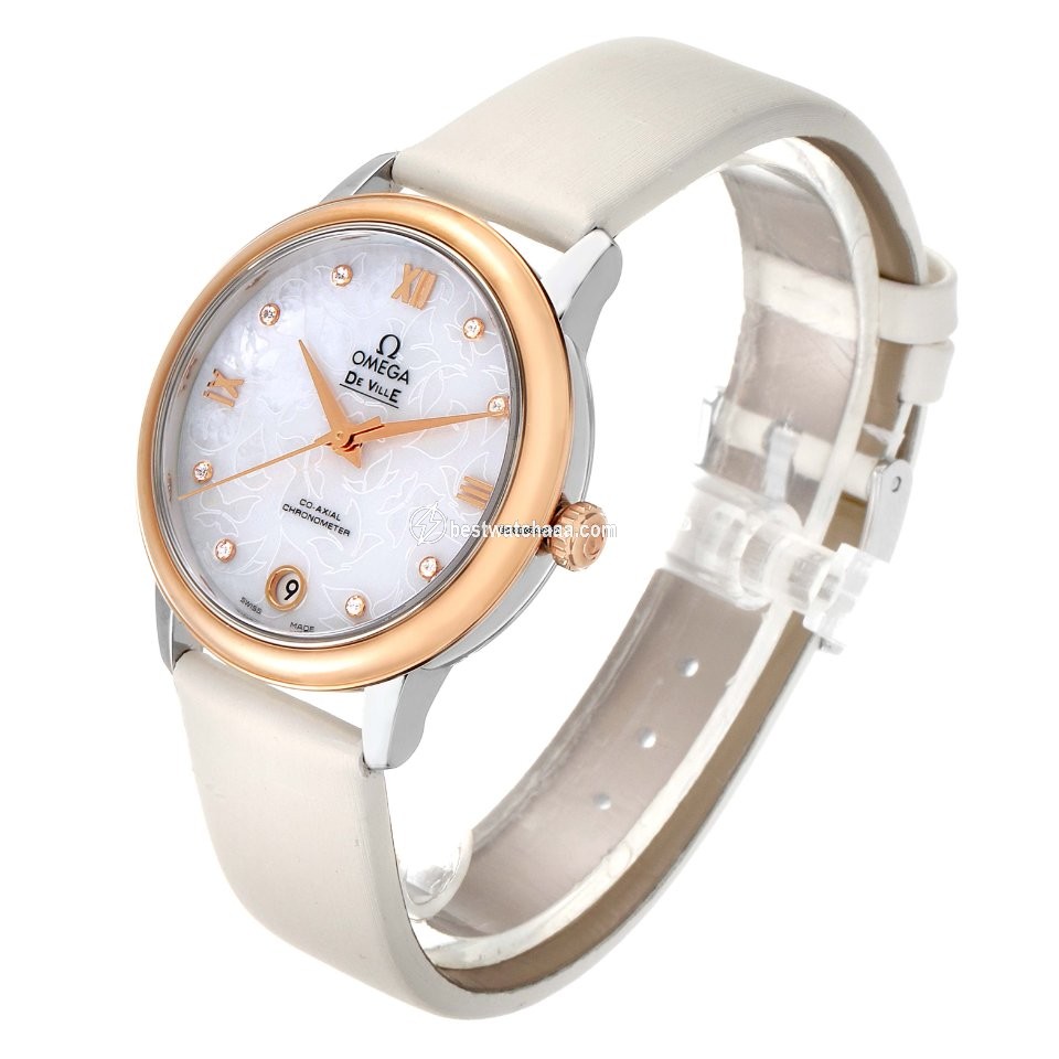 IMG_9081 Omega De Ville Prestige Womens watch Automatic Gold Steel 424.22.33.20.55.001 Replica 5