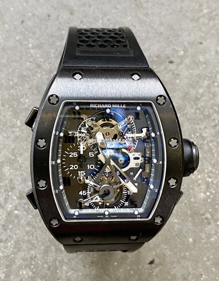 IMG_9081 Richard Mille Manual winding Titanium RM008 Replica 5