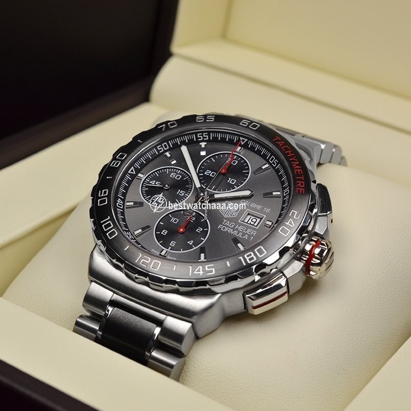 IMG_9081 TAG Heuer Formula 1 Calibre 16 Mens watch Unisex Steel CAU2011-0 Replica 5