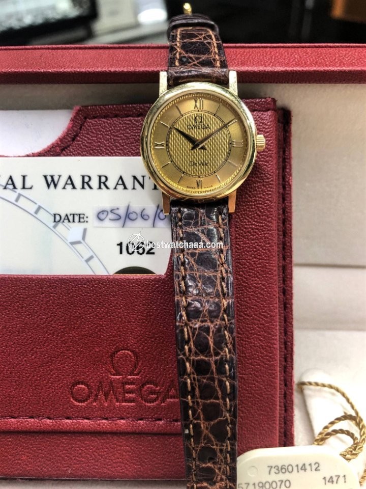 IMG_9081 Omega De Ville Womens watch Quartz Yellow gold 7360.14.12 Replica 5