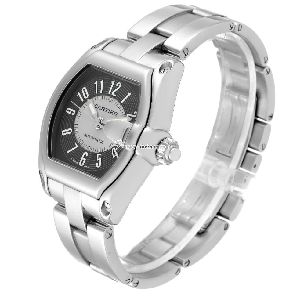 IMG_9081 Cartier Roadster Mens watch Unisex Automatic Steel W62001V3 Replica 5
