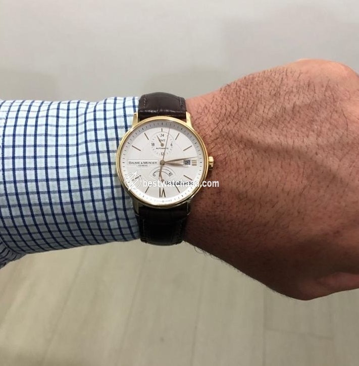 IMG_9081 Baume & Mercier Classima Mens watch Unisex Automatic Yellow gold 65630 Replica 5