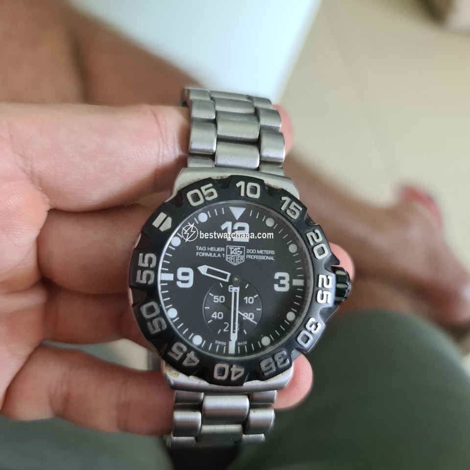 IMG_9081 TAG Heuer Formula 1 Quartz Mens watch Unisex Quartz Steel WAH1010 Replica 5