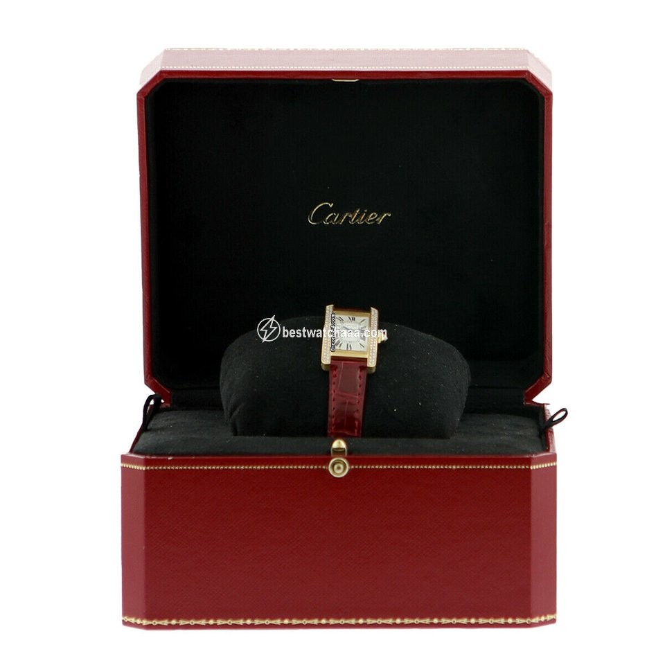 IMG_9081 Cartier Tank Americaine Womens watch Quartz Yellow gold 2489 - WJTA0003 Replica 5