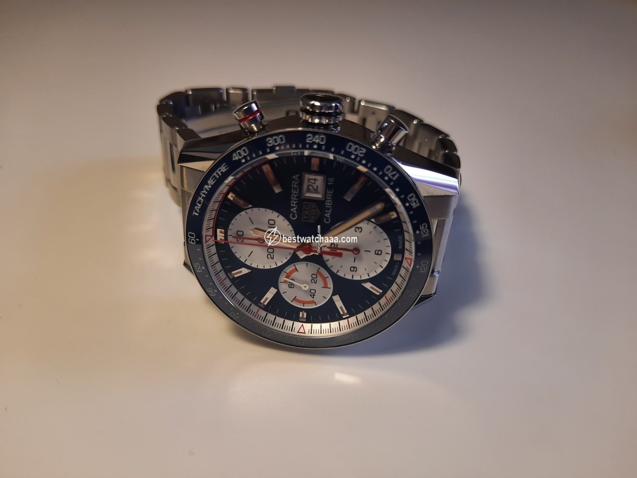 IMG_9081 TAG Heuer Carrera Calibre 16 Mens watch Unisex Automatic Steel WUW3504 Replica 5