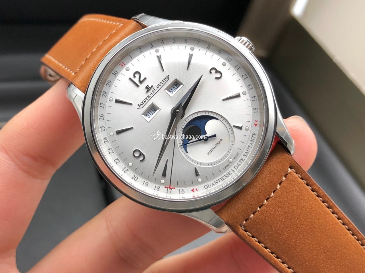 IMG_9081 Jaeger-LeCoultre Master Calendar Mens watch Unisex Automatic Steel Q4148420 Replica 5