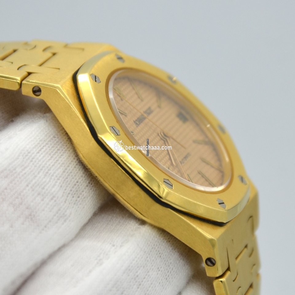 IMG_9081 Audemars Piguet Royal Oak Mens watch Unisex Automatic Yellow gold 4100BA Replica 5