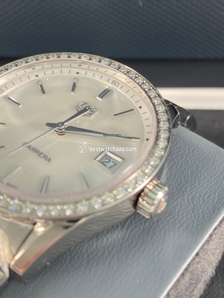IMG_9081 TAG Heuer Carrera Lady Womens watch Quartz Steel WBK1316.BA0652 Replica 5