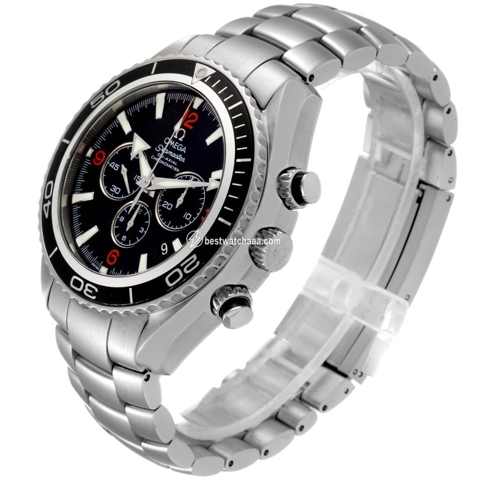 IMG_9081 Omega Seamaster Planet Ocean Chronograph Mens watch Unisex Automatic Steel 2210.51.00 Replica 5