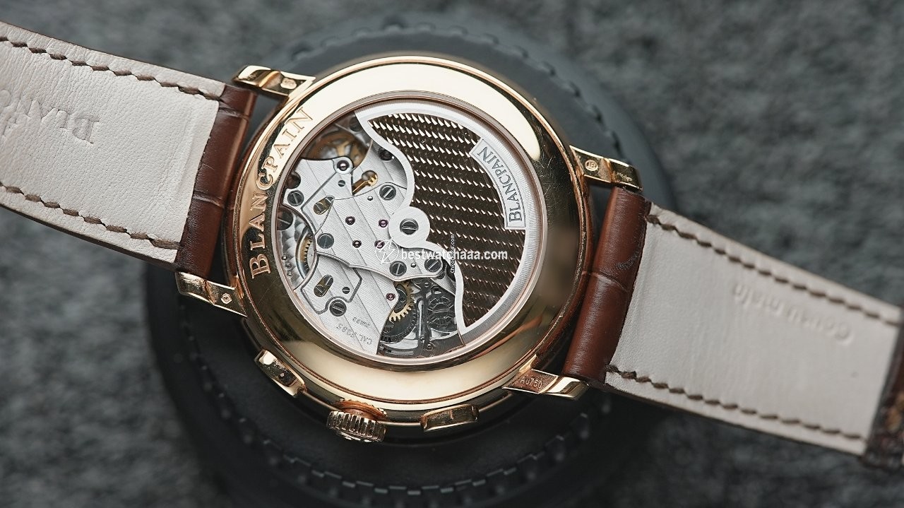IMG_9081 Blancpain Villeret Mens watch Unisex Automatic Rose gold 6680F-3631-55B Replica 5