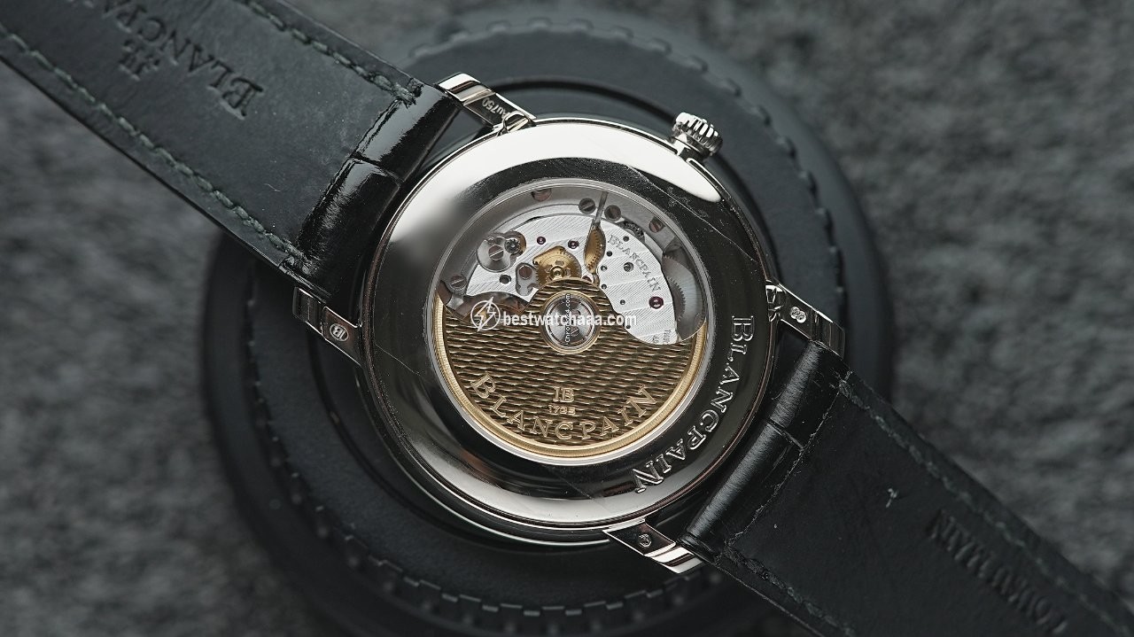 IMG_9081 Blancpain Villeret Mens watch Unisex Automatic White gold 6670-1542-55B Replica 5