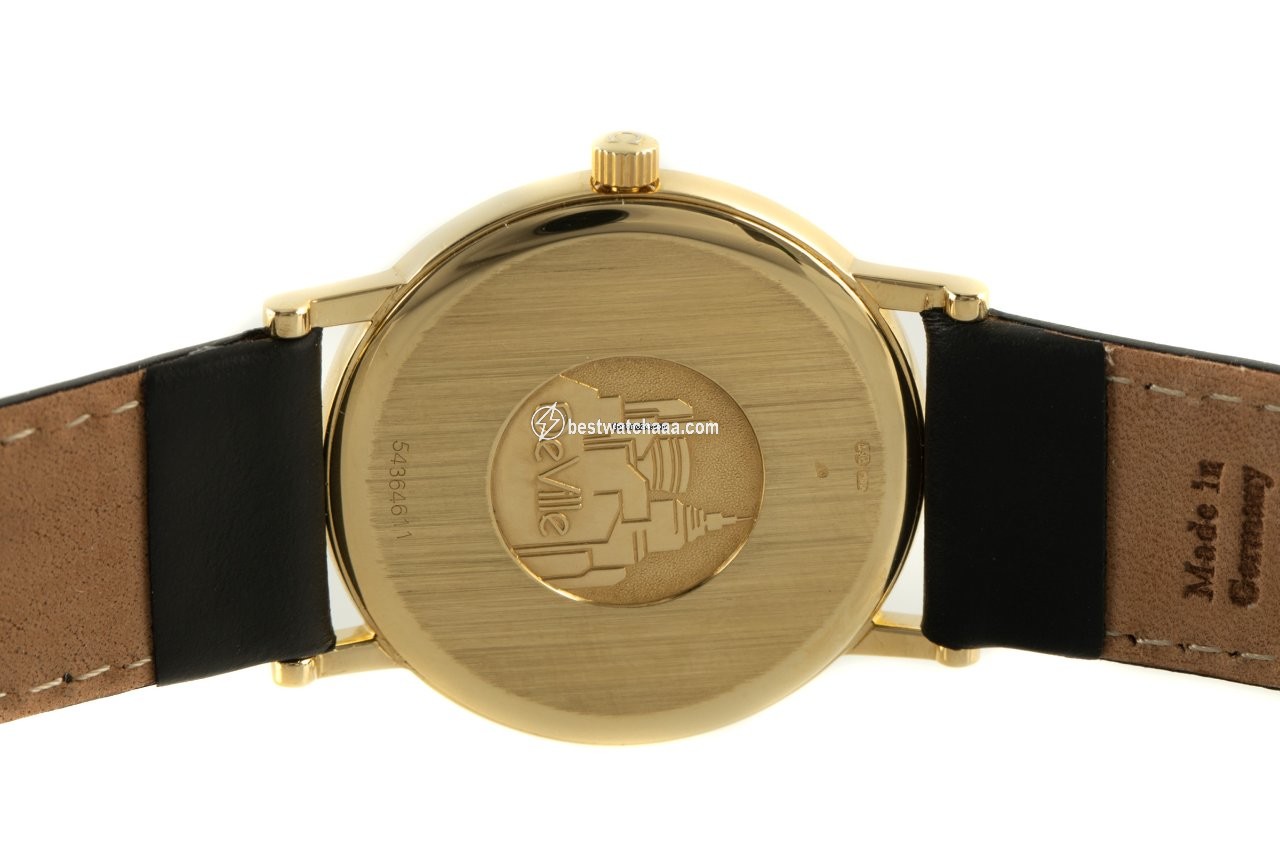 IMG_9081 Omega De Ville Mens watch Unisex Quartz Yellow gold 196.2432 Replica 5