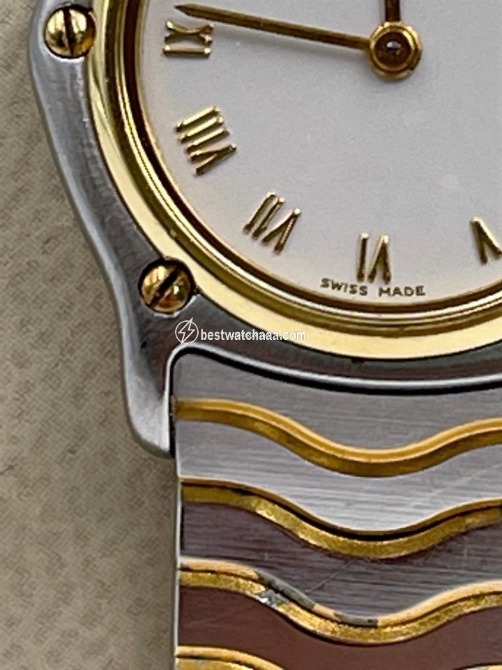 IMG_9081 Ebel Sport Womens watch Quartz Gold Steel 1057901 Replica 5