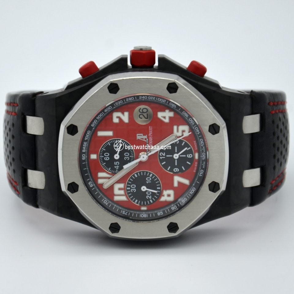 IMG_9081 Audemars Piguet Royal Oak Offshore Chronograph Mens watch Unisex Automatic Carbon 26190OS.OO.D003CU.01 Replica 5