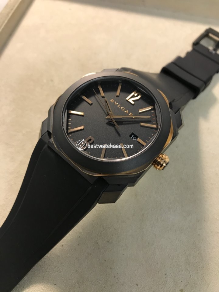 IMG_9081 Bulgari Octo Mens watch Unisex Automatic Steel 103085 BGO41PBBSGVD Replica 5