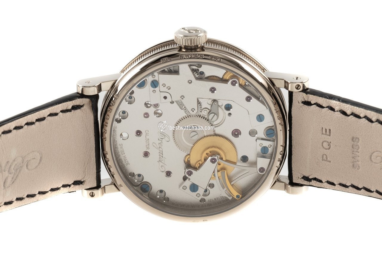 IMG_9081 Breguet Tradition Mens watch Unisex Manual winding Yellow gold 7027 Replica 5