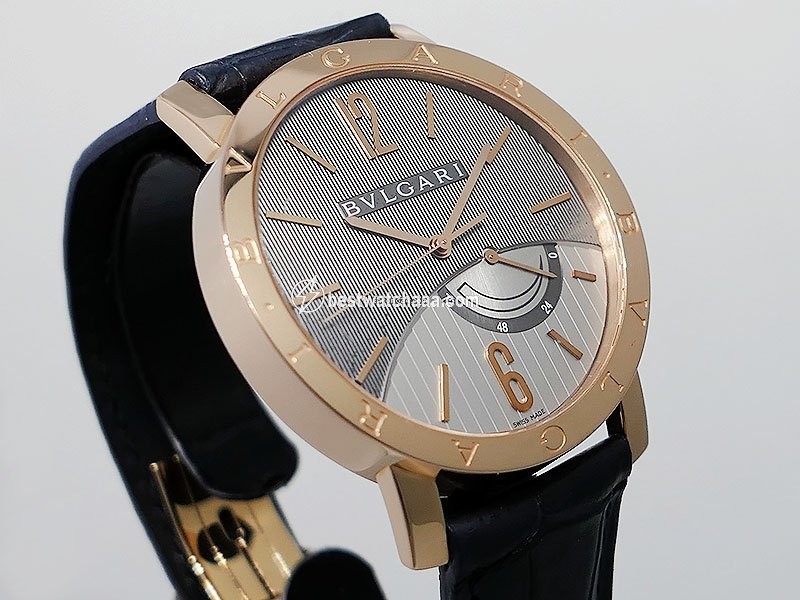 IMG_9081 Bulgari Bulgari Mens watch Unisex Manual winding Rose gold BBP41GL Replica 5