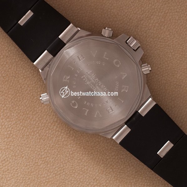 IMG_9081 Bulgari Diagono Mens watch Unisex Automatic Steel GMT 40 S Replica 5