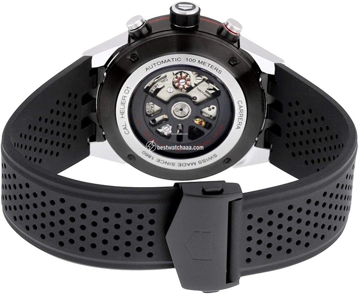 IMG_9081 TAG Heuer Carrera Calibre HEUER 01 Mens watch Unisex Automatic Steel CAR201V.FT6087 Replica 5