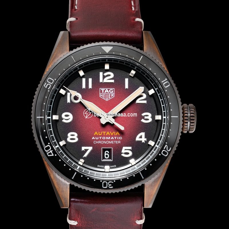 IMG_9081 TAG Heuer Autavia Mens watch Unisex Automatic Bronze WBE5192.FC8300 Replica 5