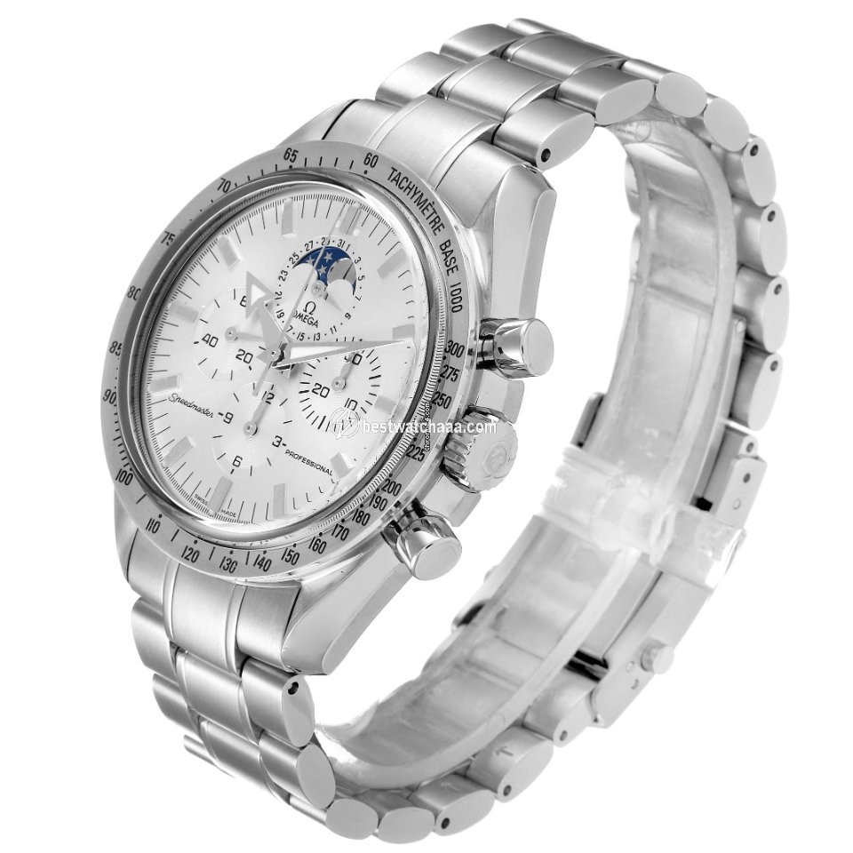 IMG_9081 Omega Speedmaster Professional Moonwatch Moonphase Mens watch Unisex Manual winding Steel 3575.30.00 Replica 5