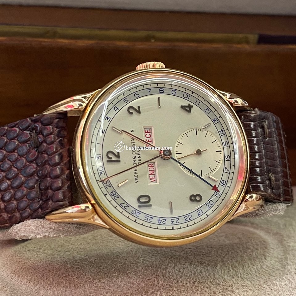IMG_9081 Vacheron Constantin Mens watch Unisex Manual winding Rose gold 4240 Replica 5