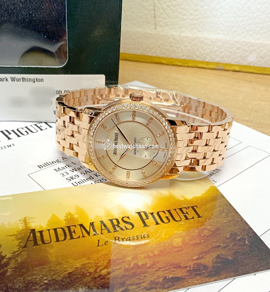 IMG_9081 Audemars Piguet Jules Audemars Womens watch Manual winding Rose gold 77251OR.ZZ.1270OR.01 Replica 5