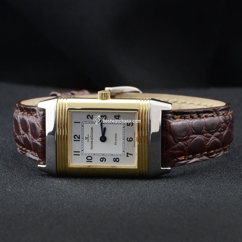 IMG_9081 Jaeger-LeCoultre Reverso Lady Womens watch Manual winding Gold Steel 260.5.86 Replica 5