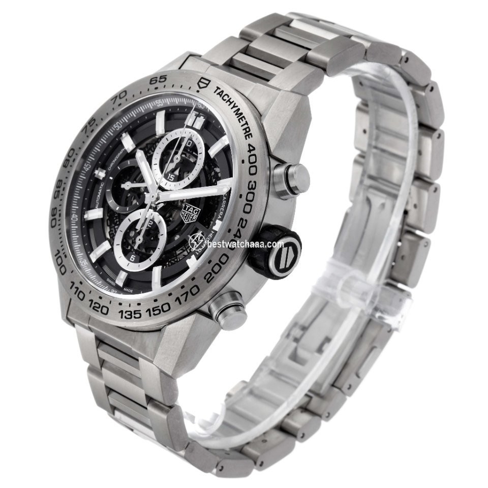 IMG_9081 TAG Heuer Carrera Calibre HEUER 01 Mens watch Unisex Automatic Titanium CAR2A8A.FT6072 Replica 5