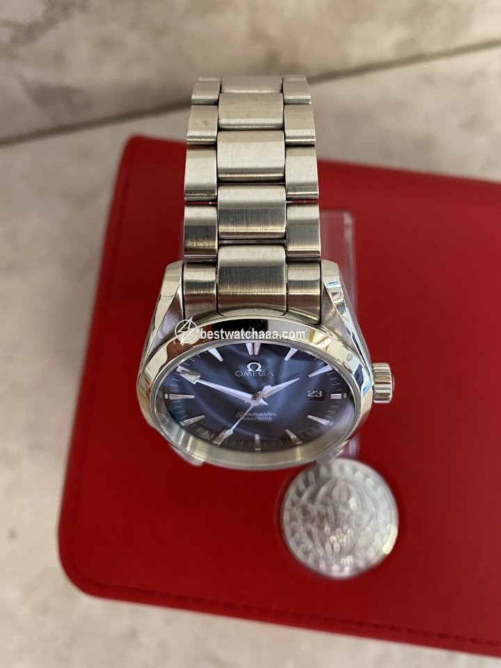 IMG_9081 Omega Seamaster Aqua Terra Mens watch Unisex Quartz Steel 2518.50.00 Replica 5