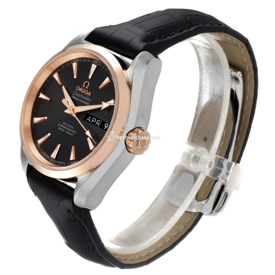 IMG_9081 Omega Seamaster Aqua Terra Mens watch Unisex Automatic Gold Steel 231.23.39.22.06.001 Replica 5
