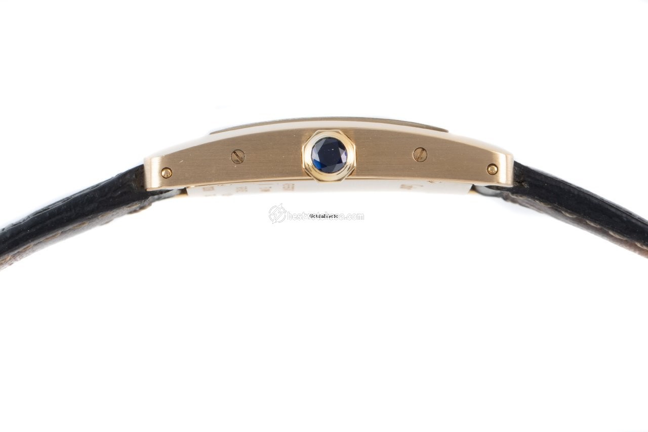 IMG_9081 Cartier Tank Americaine Womens watch Quartz Yellow gold 2482 Replica 5
