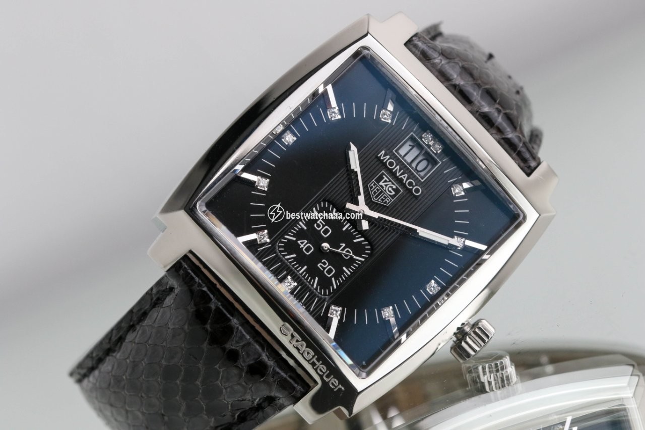 IMG_9081 TAG Heuer Monaco Lady Womens watch Quartz Steel WAW1310.FC6216 Replica 5