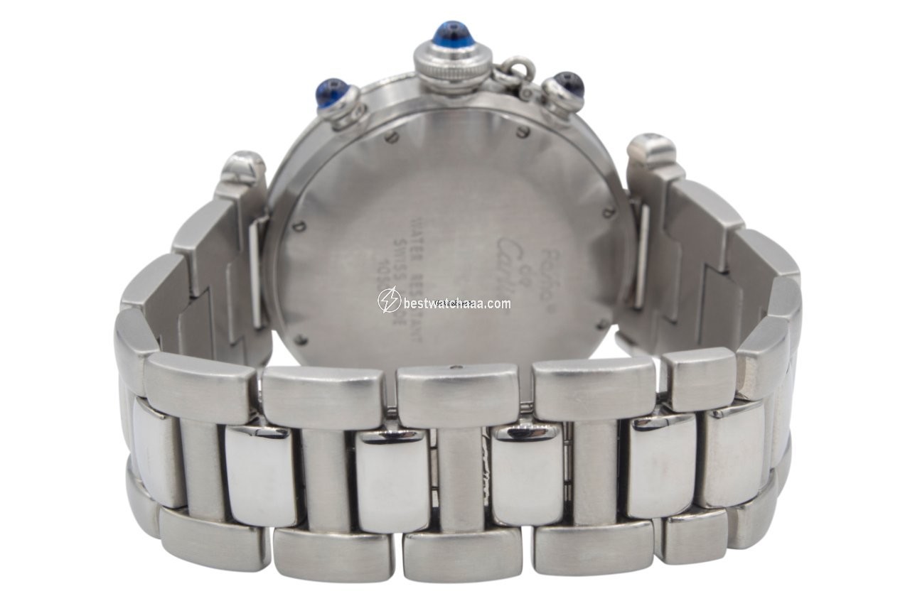 IMG_9081 Cartier Pasha Mens watch Unisex Quartz Steel 1050 Replica 5