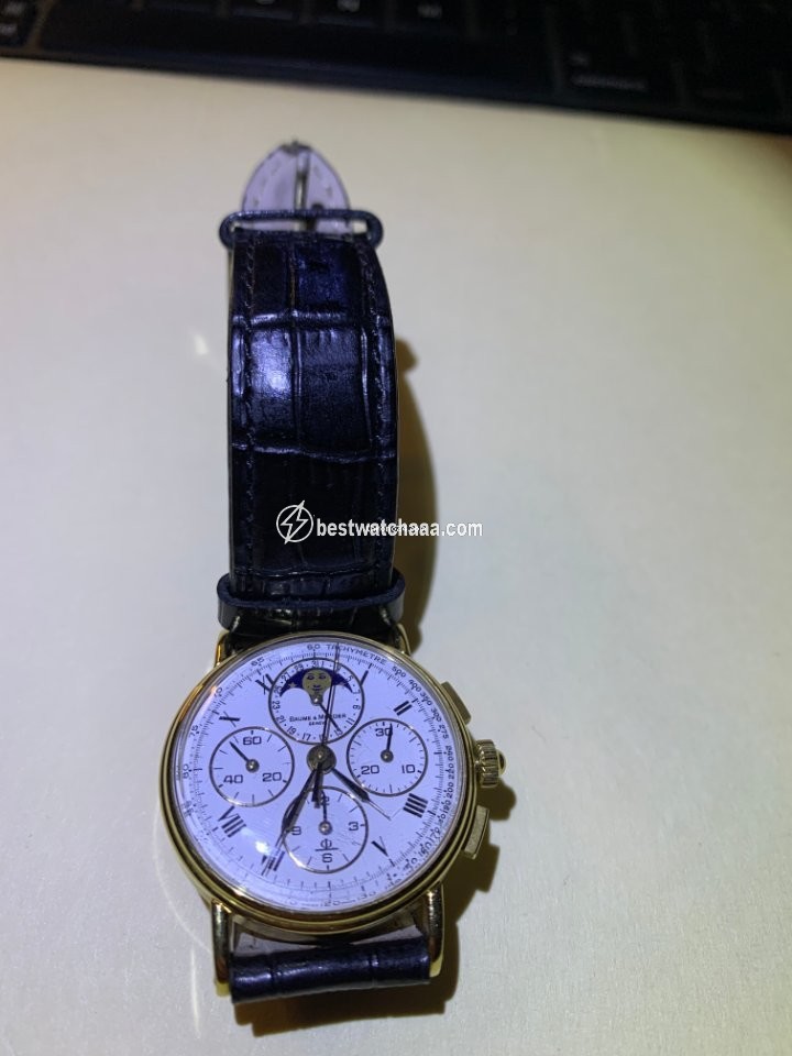 IMG_9081 Baume & Mercier Mens watch Unisex Manual winding Yellow gold 6102.099 Replica 5