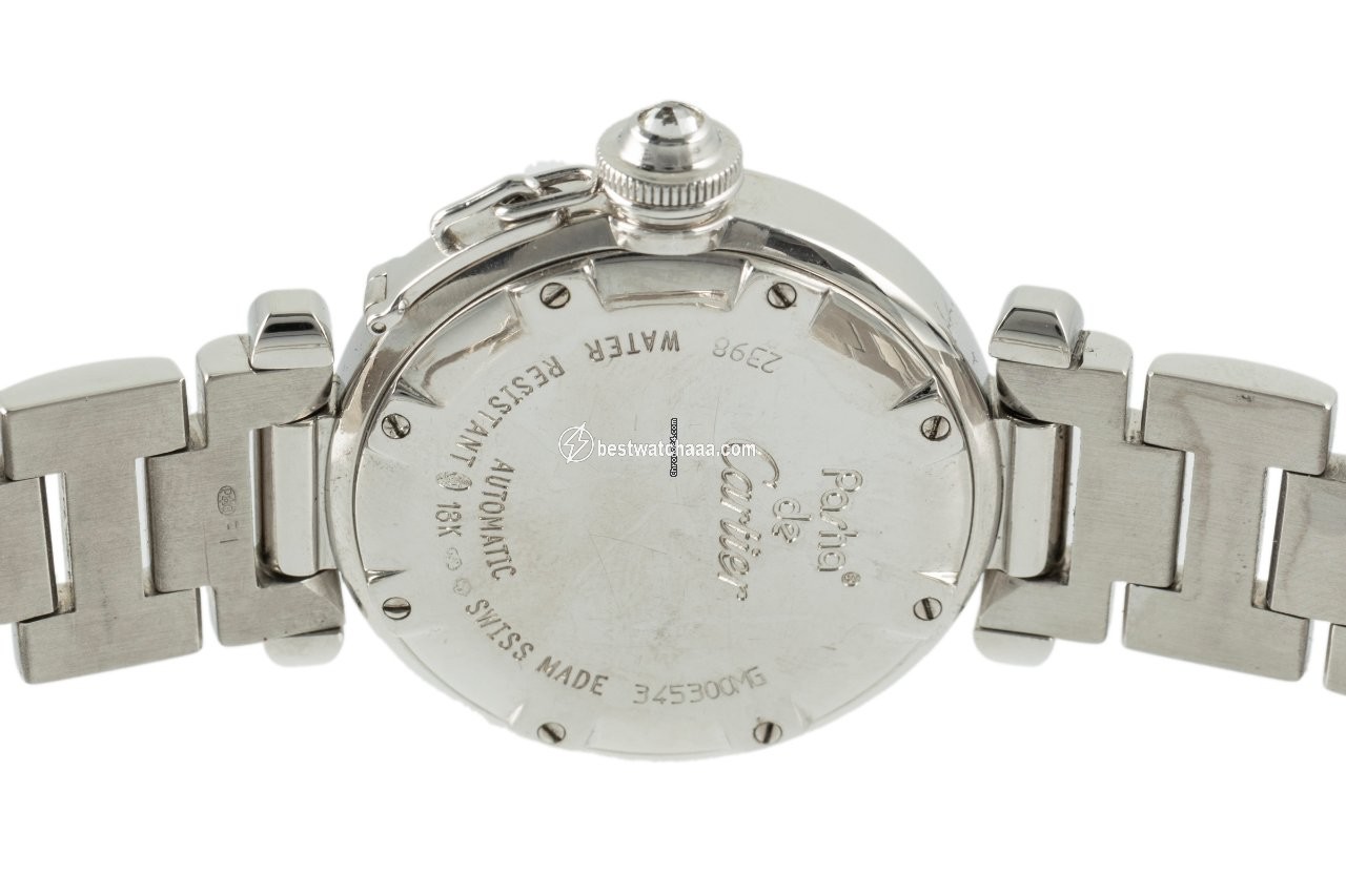 IMG_9081 Cartier Pasha Womens watch Automatic White gold 2398 Replica 5