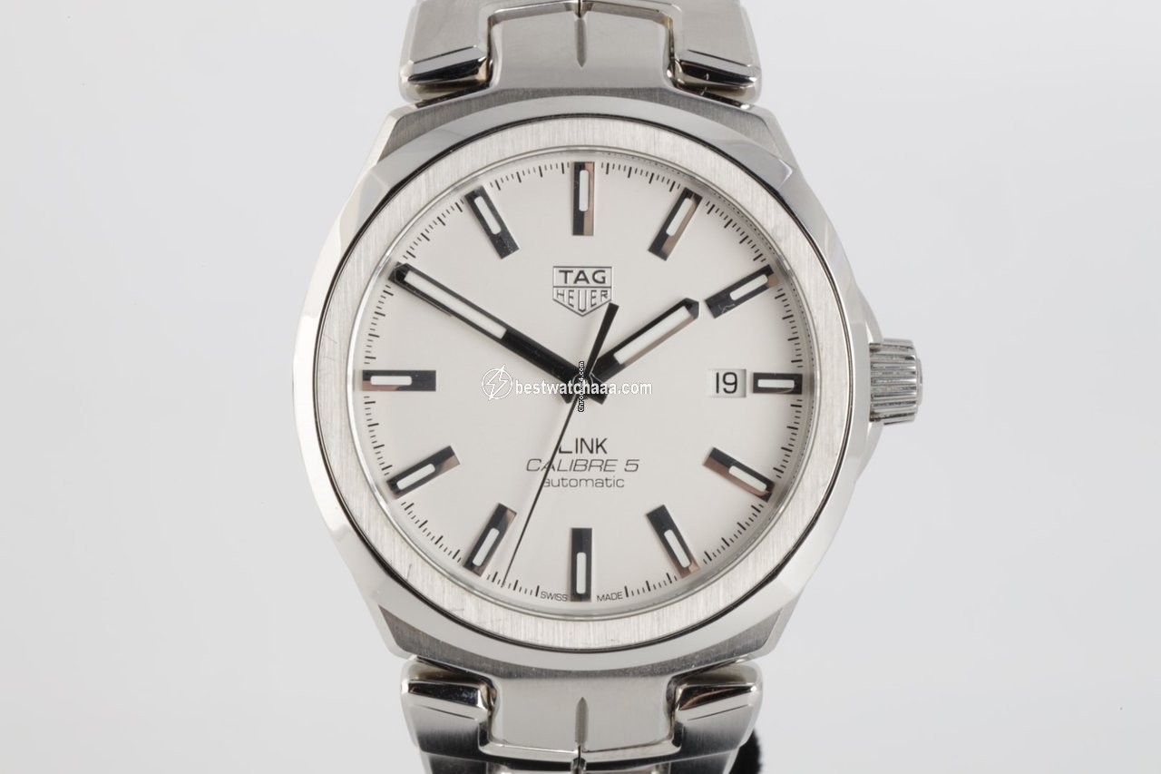 IMG_9081 TAG Heuer Link Calibre 5 Mens watch Unisex Automatic Steel WBC2111.BA0603 Replica 5