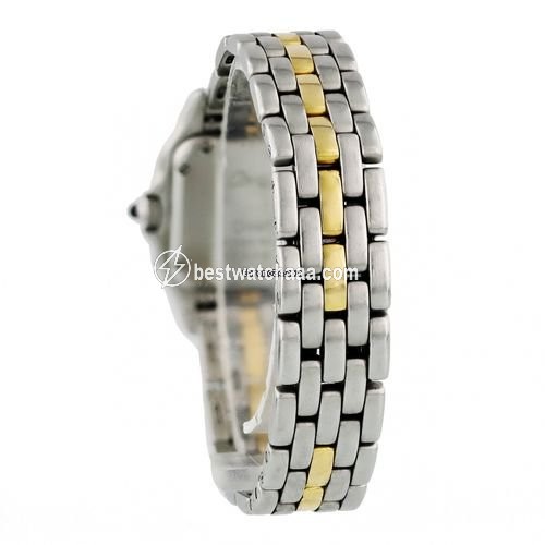 IMG_9081 Cartier Panthere Womens watch Quartz Gold Steel 166921 Replica 5