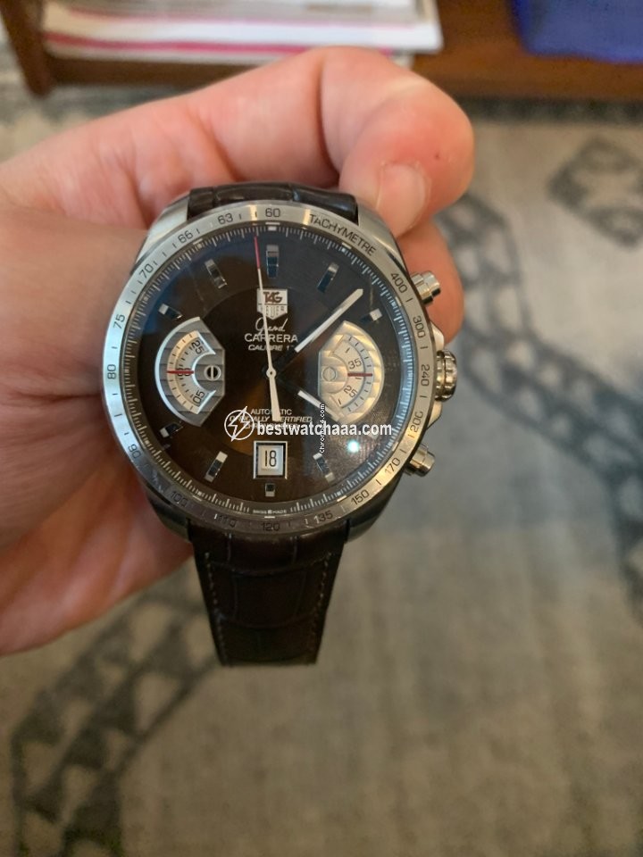 IMG_9081 TAG Heuer Grand Carrera Mens watch Unisex Automatic Steel CAV511E.FC6231 Replica 5