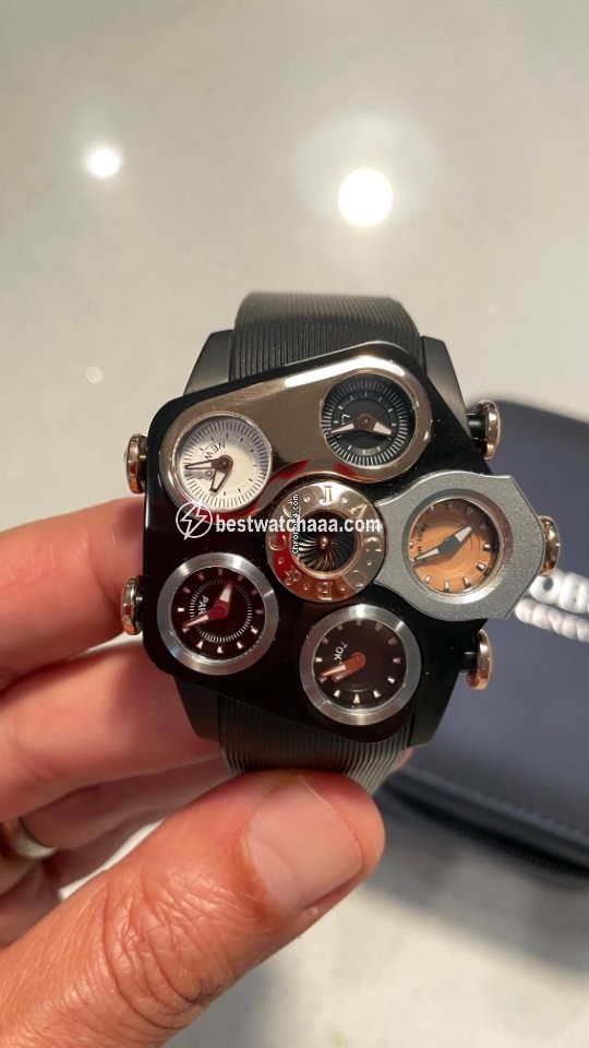 IMG_9081 Jacob & Co. Five Time Zone Mens watch Unisex Quartz GR1-24 Replica 5