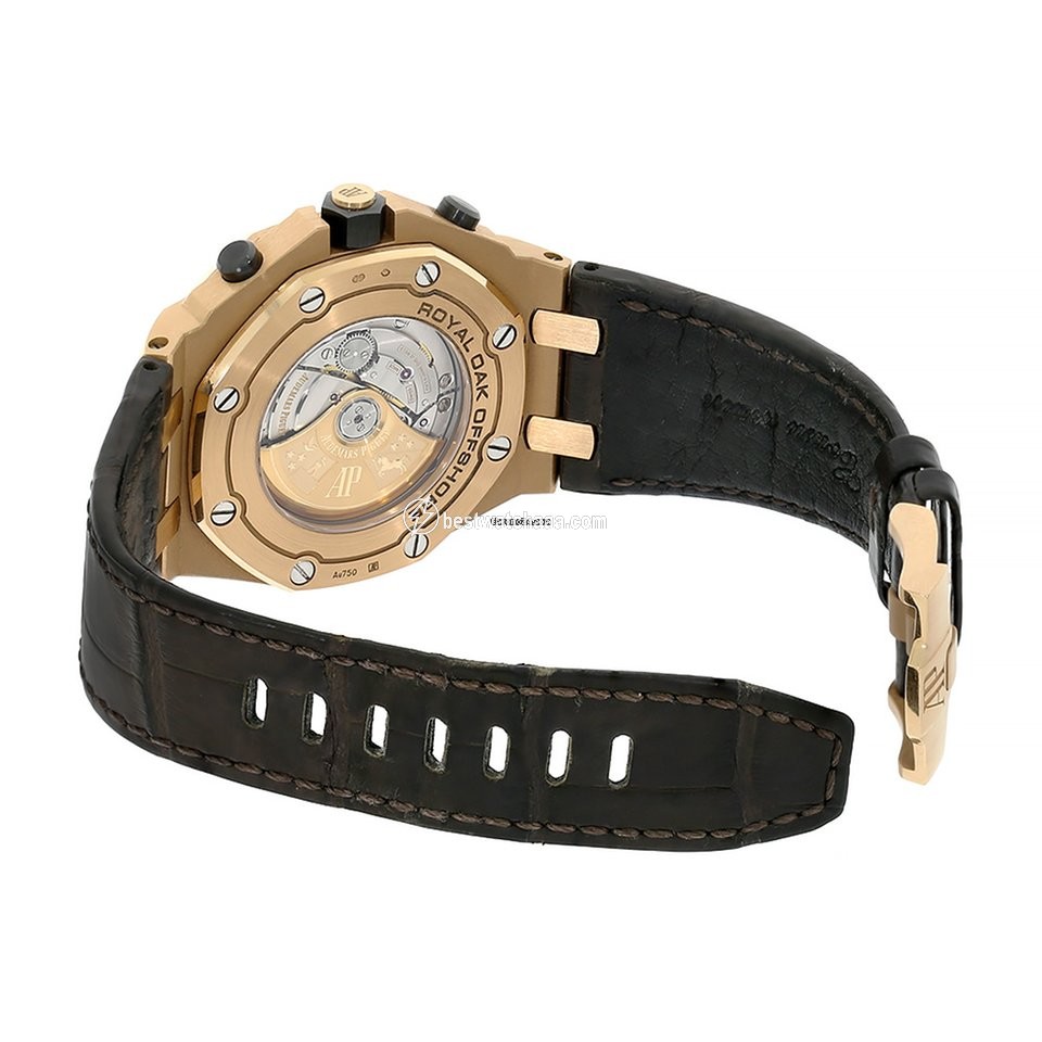 IMG_9081 Audemars Piguet Royal Oak Offshore Chronograph Mens watch Unisex Automatic Rose gold 26470OR.OO.A125CR.01 Replica 5
