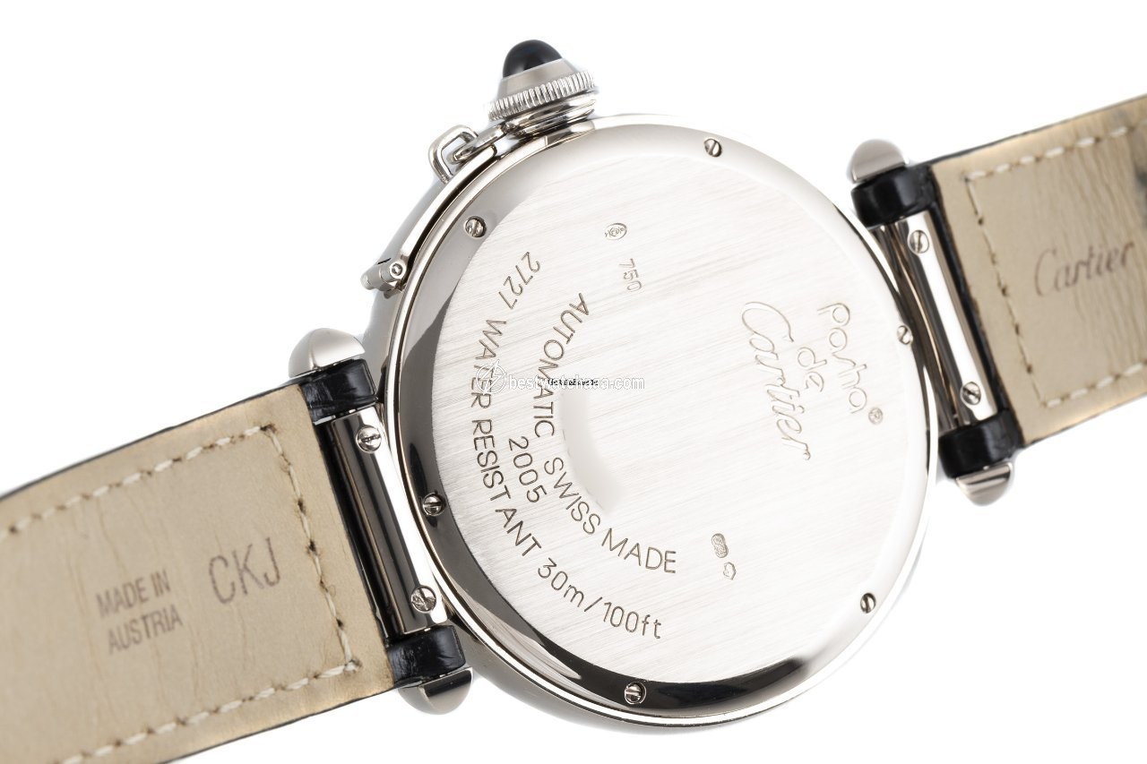 IMG_9081 Cartier Pasha Mens watch Unisex Automatic White gold 2727 Replica 5