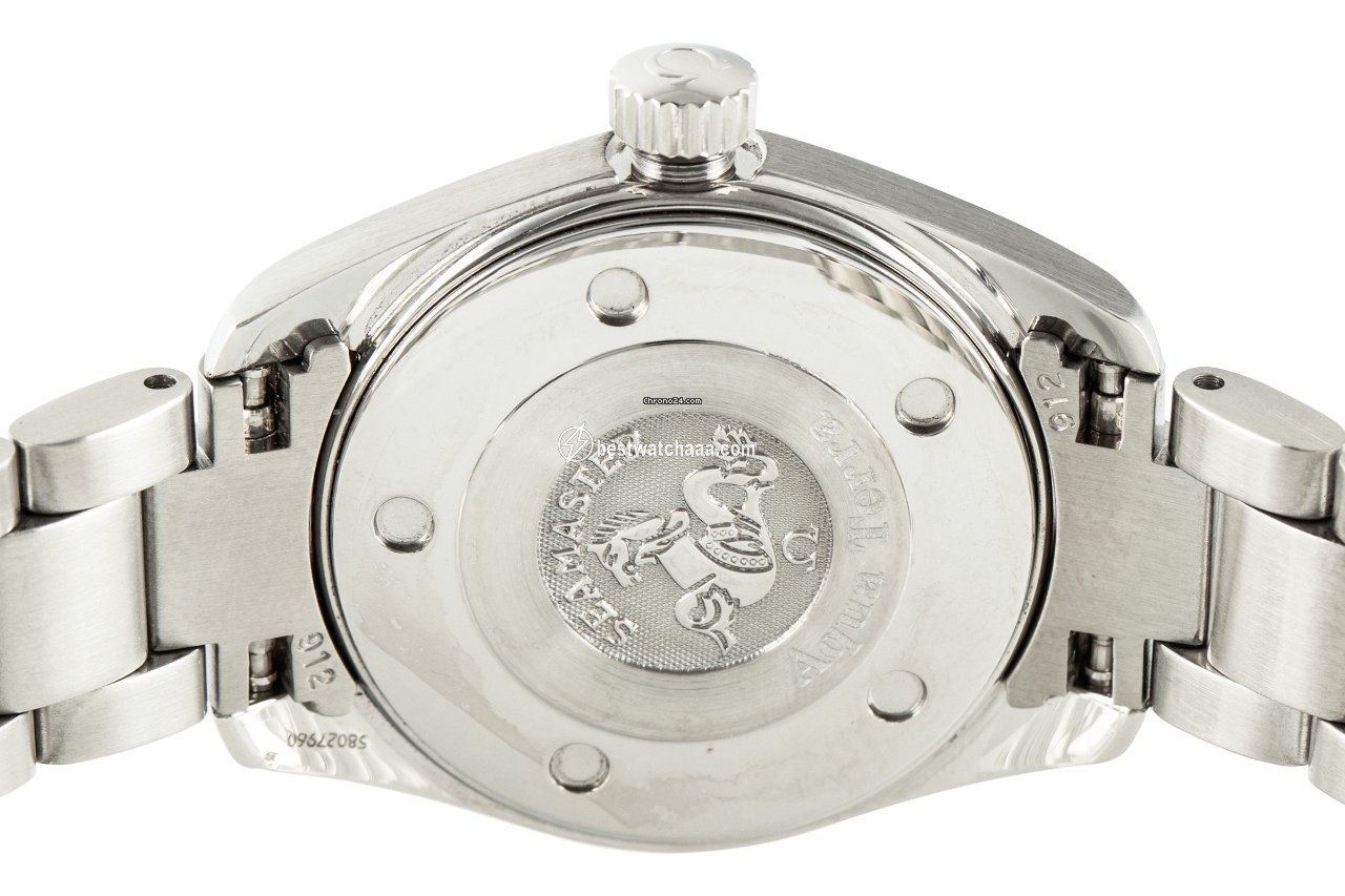 IMG_9081 Omega Seamaster Aqua Terra Womens watch Quartz Steel 2577.30.00 Replica 5