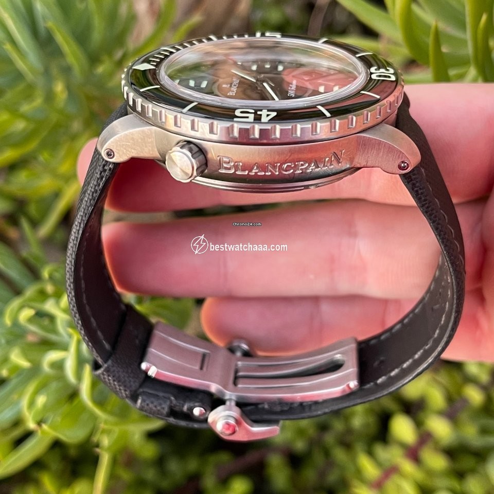 IMG_9081 Blancpain 500 Fathoms Mens watch Unisex Automatic Titanium 50015-12B30-52B Replica 5