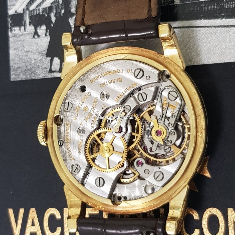 IMG_9081 Vacheron Constantin Mens watch Unisex Manual winding Yellow gold 6033 Replica 5