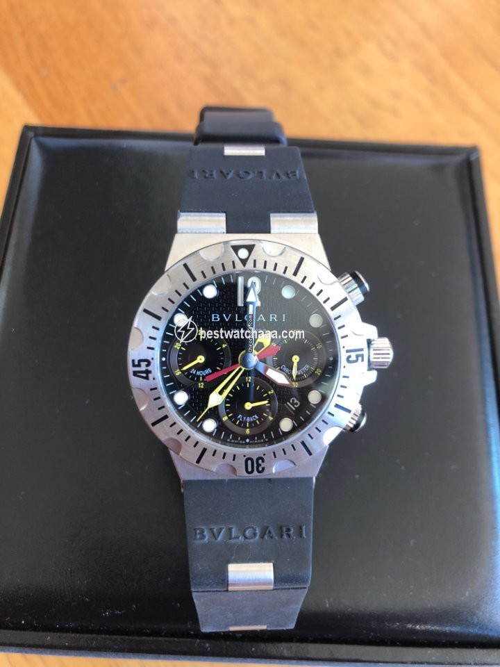 IMG_9081 Bulgari Diagono Mens watch Unisex Steel SC40SVD Replica 5
