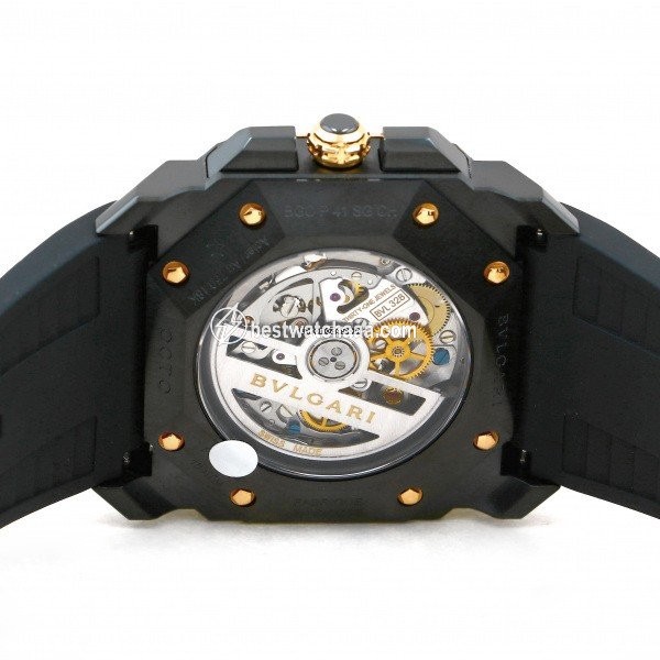IMG_9081 Bulgari Octo Automatic Gold Steel BGOP41SGCH Replica 5